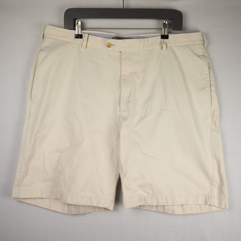 Peter Millar Shorts Mens 38 Cream Beige Winston Washed Twill Soft Pima Cotton 9"